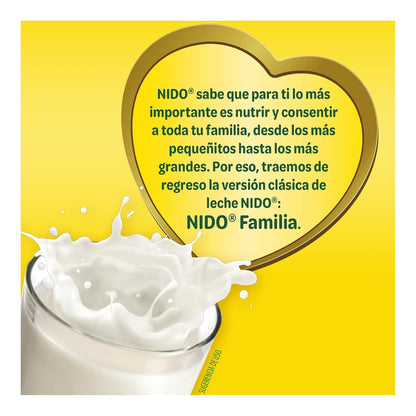 Nido Familia Leche Parcialmente Descremada en Polvo Adicionada con Fibra Lata de 1.56 kg