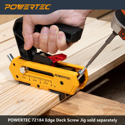 POWERTEC - Tornillos para cubierta n.º 10 x 2-3/8 pulgadas, T15 Star Drive, recubiertos para madera exterior y madera compuesta, paquete de 250 (72185)