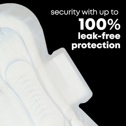 U by Kotex Compresas femeninas de seguridad con alas, absorción extra pesada, sin perfume, 48 unidades (2 paquetes de 24) (el embalaje puede variar)