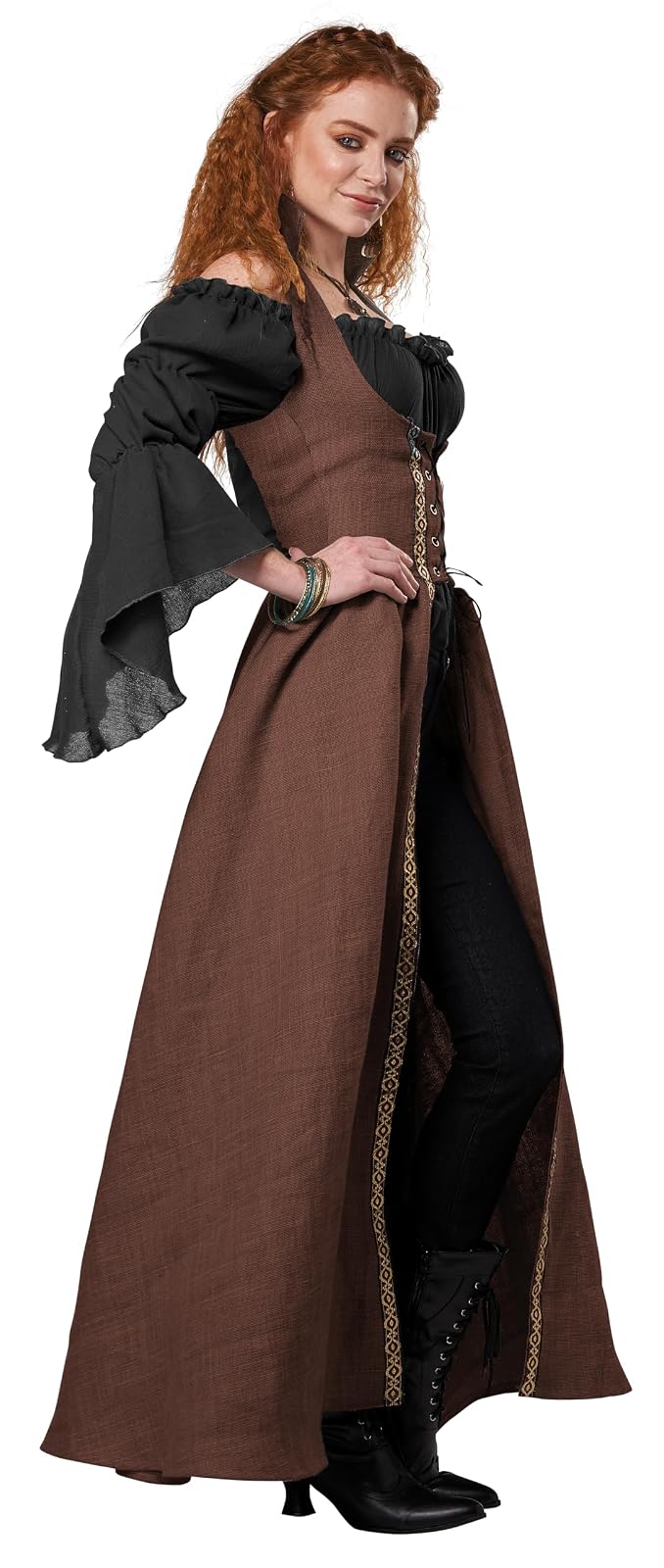 California Costumes Disfraz medieval para adulto (café), pequeño/mediano