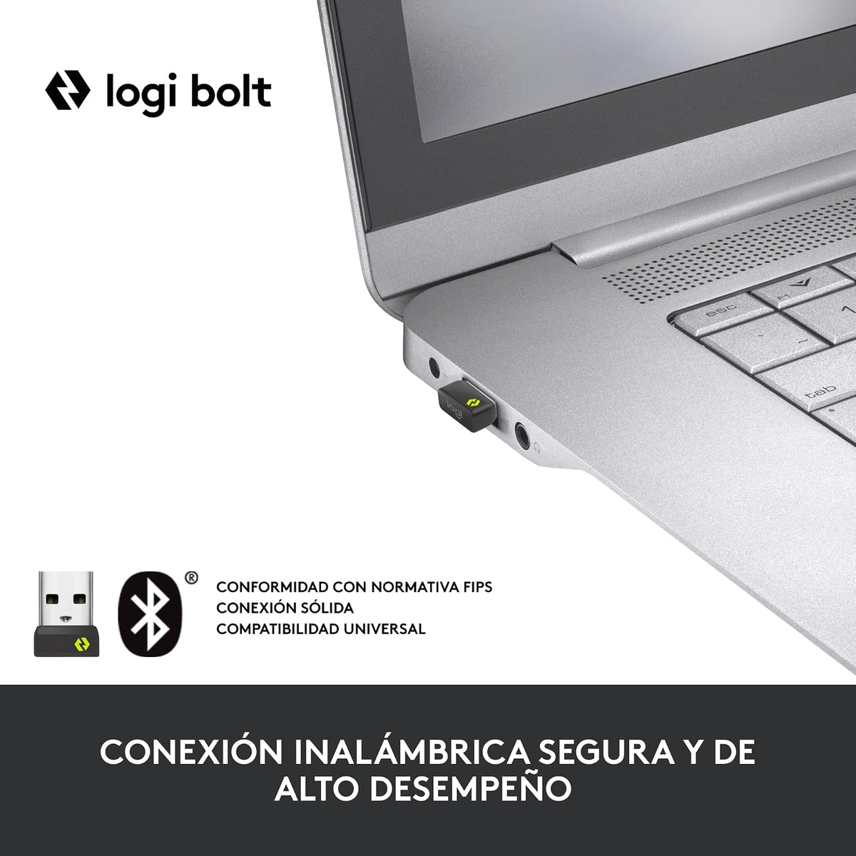 Logitech MX Anywhere 3 for Business – Mouse inalámbrico, Compacto, Ultrarrápido, Seguimiento en Cualquier Superficie, Recargable, Tecnología Logi Bolt, Bluetooth, Windows/Mac/iPadOS - Grafito