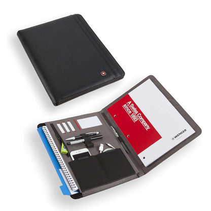 Wenger Concept - Organizador de documentos con cierre, Negro -, 33.02 cm (13 pulgadas), Padfolio