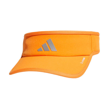 adidas Men's Superlite 3 Visor Visor Hombre - Talla Única - Naranja - Plata Metálica - Blanco