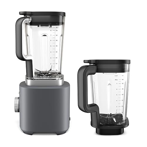 KitchenAid Licuadora Pure Power Dúo con 2 vasos, Tritán y Vidrio Deep Gray