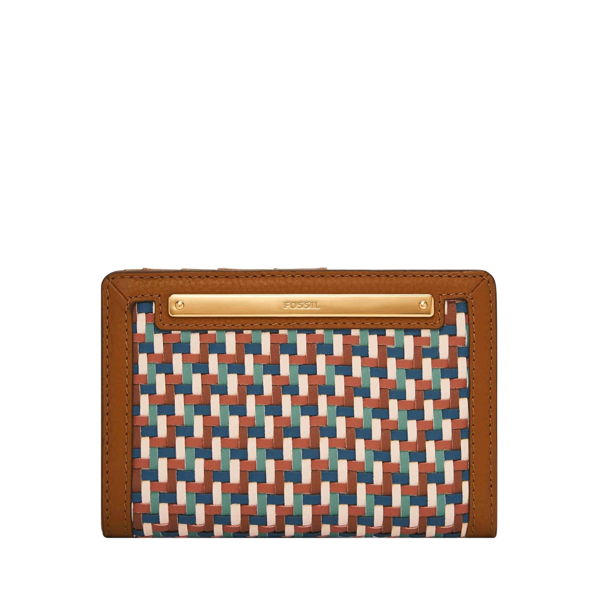 Tarjetero Fossil SL10045001 Logan de piel en tono negro para mujer - 13.3 cm x 1.9 cm x 9.5 cm - Multicolor