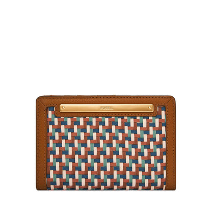Tarjetero Fossil SL10045001 Logan de piel en tono negro para mujer - 13.3 cm x 1.9 cm x 9.5 cm - Multicolor