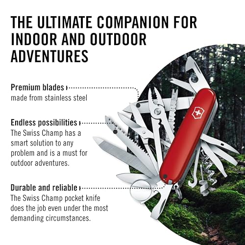 Victorinox Cyber Tool con 34 Usos, rojo transparente