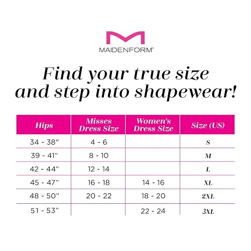 Maidenform 0006868 Maidenform Shapewear Waist Nipper 6868 Black S Mujer