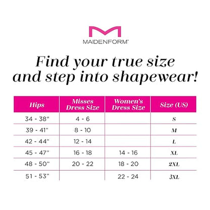 Maidenform 0006868 Maidenform Shapewear Waist Nipper 6868 Black S Mujer