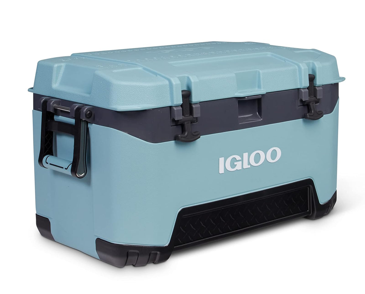 Igloo BMX - Enfriador de 72 Cuartos con tecnología Cool Riser, Regla de Pescado y Puntos de Amarre