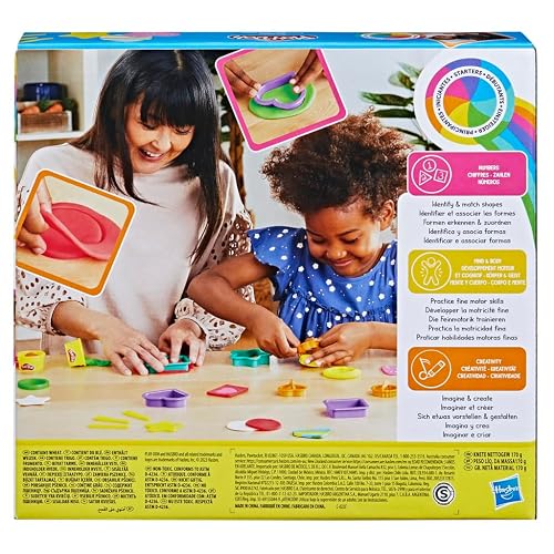 Play-Doh Formas Kit de Manualidades con 6 Latas de Compuesto, Cortadores y Accesorios para Niños Creativos a partir de 3 Años
