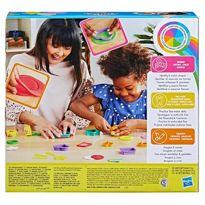 Play-Doh Formas Kit de Manualidades con 6 Latas de Compuesto, Cortadores y Accesorios para Niños Creativos a partir de 3 Años