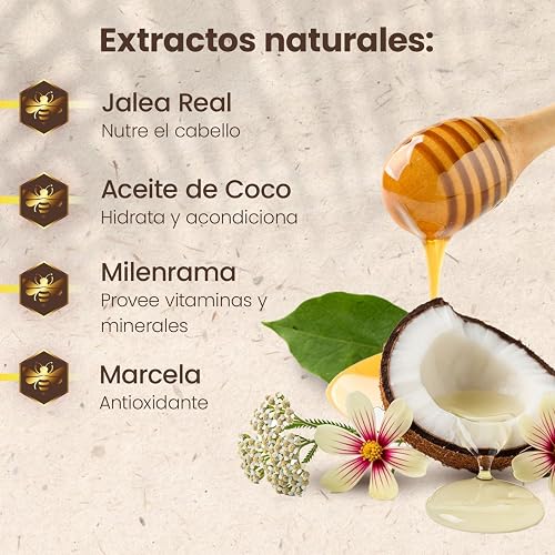 TIO NACHO - Shampoo Ultra Hidratante. Devuelve al cabello el 100% de hidratación, con jalea real y aceite de coco orgánico. Empaque 100% reciclado, botella con 950ml