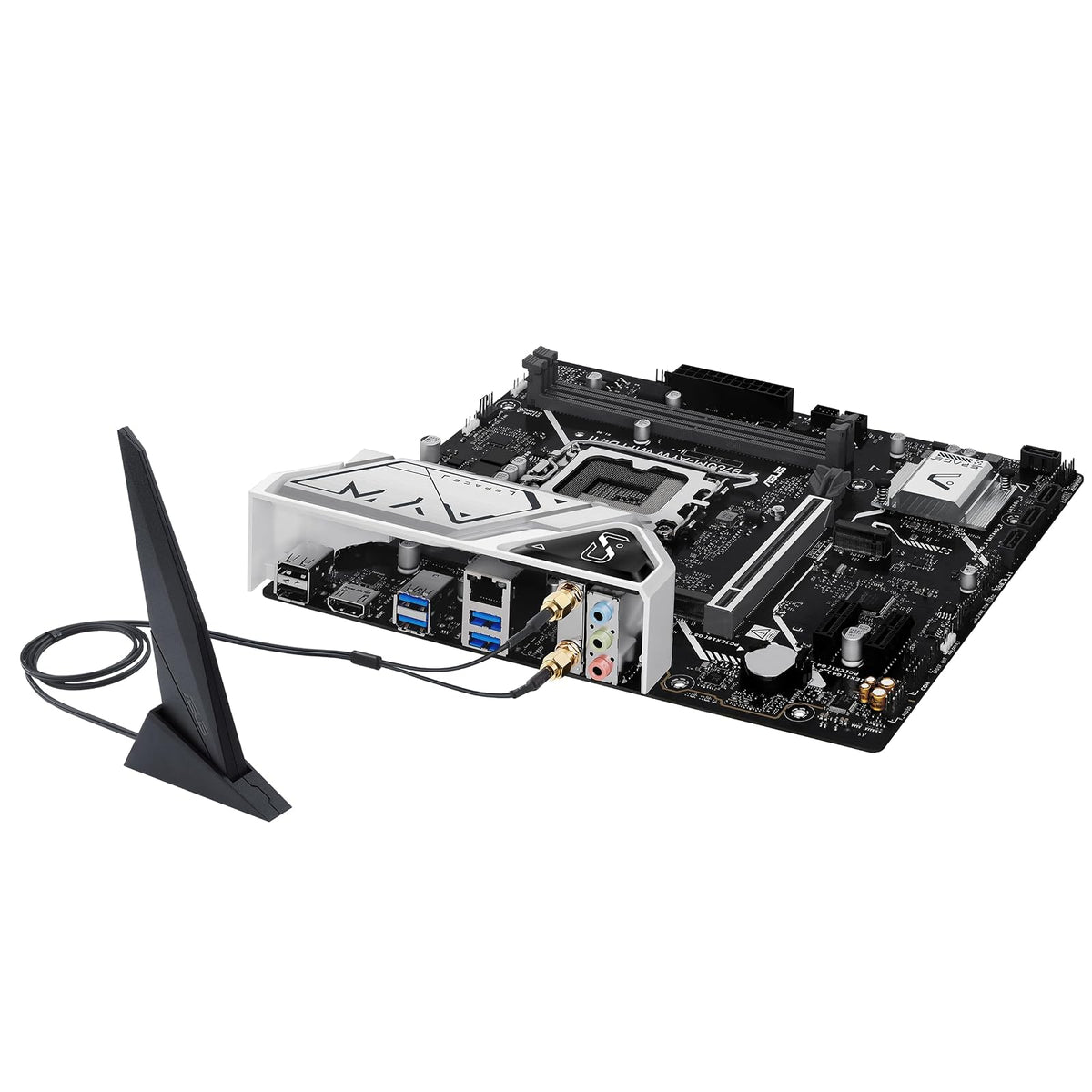 ASUS B760M-AYW WiFi D4 II Placa Base microATX Intel B760 LGA 1700 | Compatibilidad PCIe 5.0 x16, dos ranuras M.2, DDR4, Realtek 2.5Gb Ethernet, Wi-Fi 6, HDMI, USB frontal 5Gbps