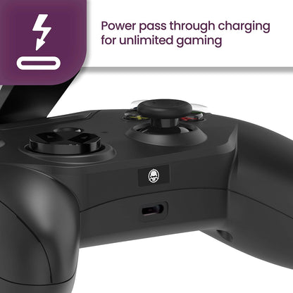 RiotPWR Control Gamer iOS (Edición Anterior), Certificación MFi, Alámbrico, Botones L3 y R3, Soporte ZeroG - Negro