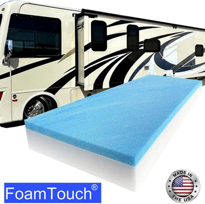 FoamTouch - Colchón de literas para autocaravana y caravana de 36 pulgadas de ancho x 72 pulgadas de largo, con espuma viscoelástica de gel, sin funda