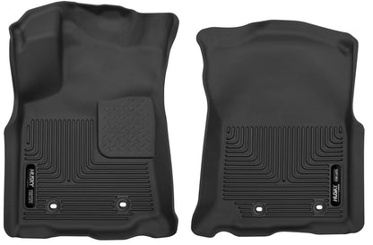 Husky Liners X-Act Contour - Alfombrillas para Toyota Tacoma 2018-2023, Doble y Cabina de Acceso con Auto Trans | Fila Delantera, 2 Unidades, Color Negro - 53751
