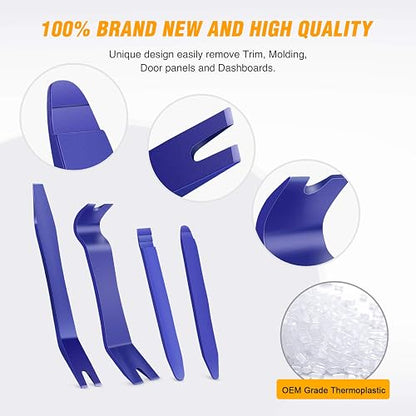 GOOACC Auto Trim Removal Tool Kit No-Scratch Tool Kit for Car Audio Dash Panel Window Molding Fastener Remover Tool Kit