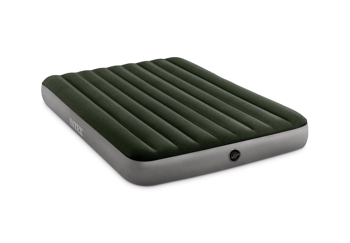 Intex Colchón de Aire Dura-Beam Prestige con Bomba de Batería - Queen