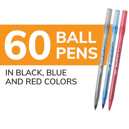 BIC Bolígrafo, varios colores, paquete de 60