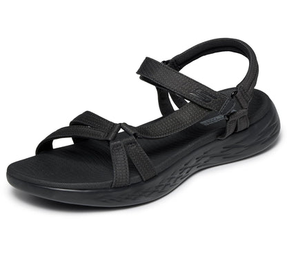 Skechers On-The-Go 600 Brilliancy Sandalias para Mujer - 23.0 cm - Negro