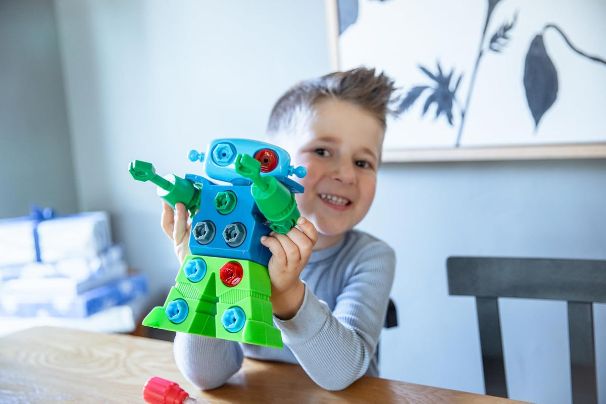 Educational Insights Design y Drill Robot - Robots para Niños, Juguetes Educativos para Niños Edades 3+