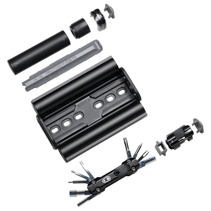 Crankbrothers S.O.S. Kit de herramientas multiherramienta para bicicleta | Crankbrothers S.O.S TT17 - Kit multiherramienta de doble tubo - Reparación de emergencia compacta para bicicleta de carretera
