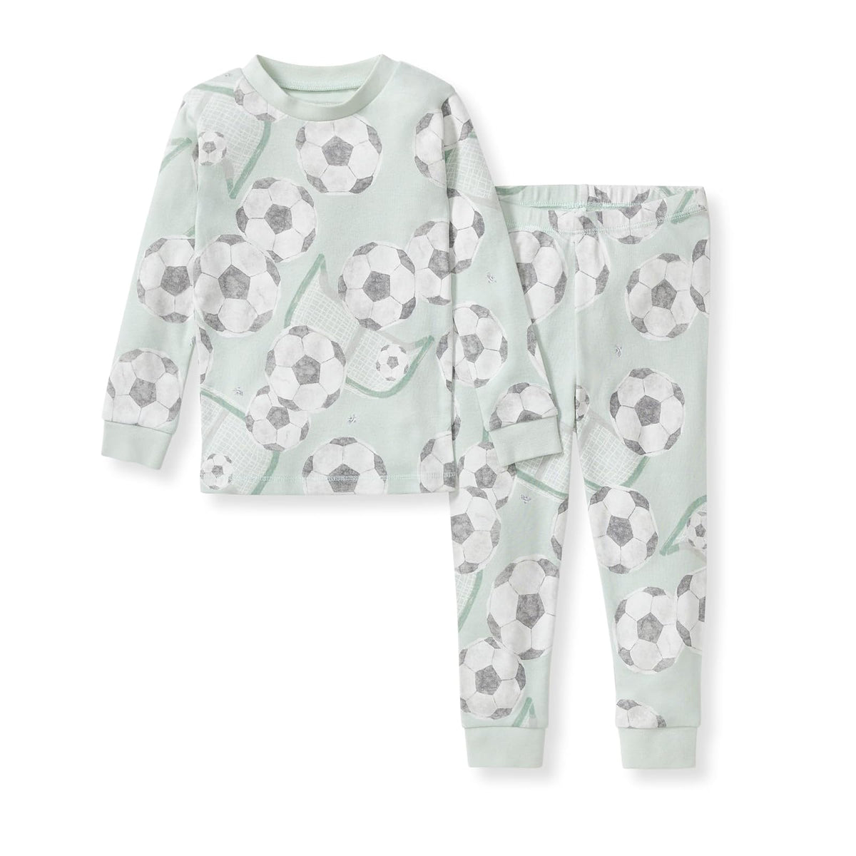 Burt's Bees Baby pijama de 2 piezas de algodón orgánico - Soccer Goal - 2 Años
