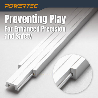 POWERTEC 71567 Barra en T de inglete, 32 pulgadas