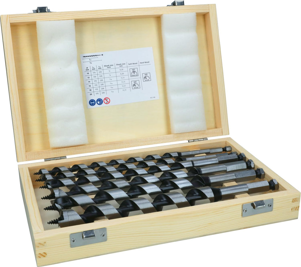 Bosch Set de 6 brocas salomónicas - 10; 12; 14; 16; 18; 20 mm/250 mm (pack de 6)