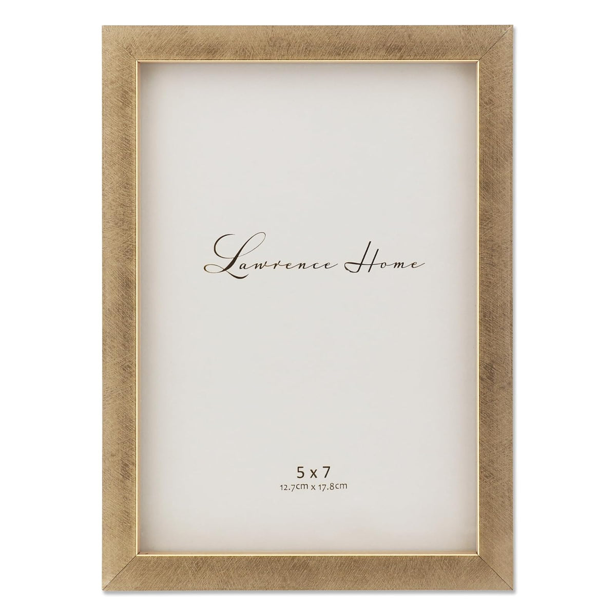 Lawrence Frames Marco de Fotos Dorado Galvanizado - Dorado - 5 x 7 inches