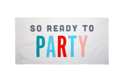Pearhead - Toalla de Playa Lista para Fiesta, decoración de Despedida de Soltera, Accesorio para Novia para ser Regalo de Despedida de Soltera, Regalo de Despedida de Soltera