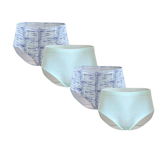Hanes Intima Panty Completa Niña - Algodón Hipoalergénico, Paquete 4 Piezas