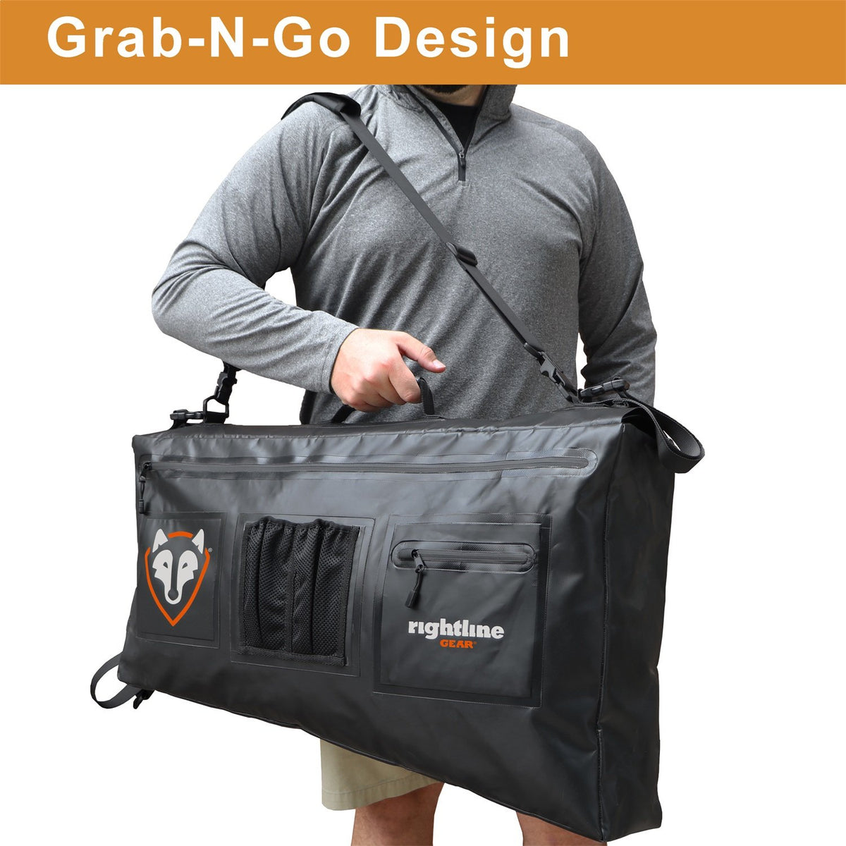 Rightline Gear 100J74-B - Bolsa de Almacenamiento Lateral, Color Negro, Negro