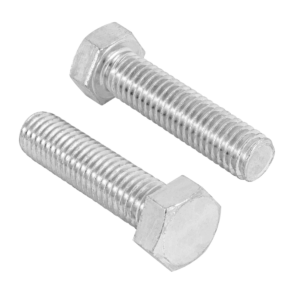 Fiero Tornillo Tipo Máquina Acero Galvanizado, Cabeza Hexagonal, 30 Piezas - 1 - 2 x 2"