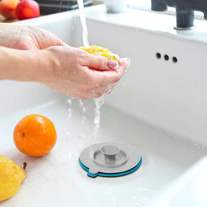 Oggi 7732V Sink Strainer & Stopper, 4.5", Turquoise
