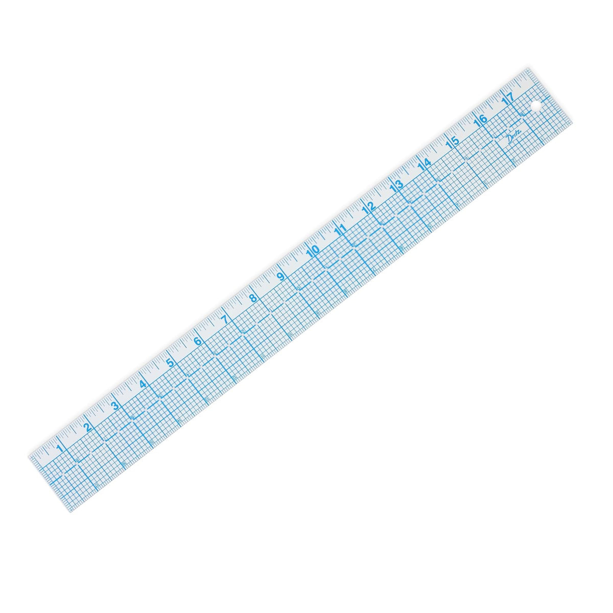 Dritz - Regla de costura transparente de 2 x 18 pulgadas, para posicionamiento y marcado, 2 x 18 pulgadas, transparente