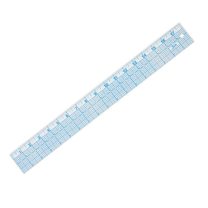Dritz - Regla de costura transparente de 2 x 18 pulgadas, para posicionamiento y marcado, 2 x 18 pulgadas, transparente