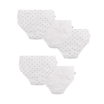 Baby Creysi Pantaleta Manga Larga para Bebé Niña Pack de 6 Algodón Hipoalergénico
