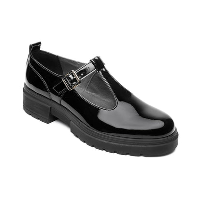 Flexi Zapato Flexi Escolar 131909 Negro Zapatos para Uniformes de Escuela para niña
