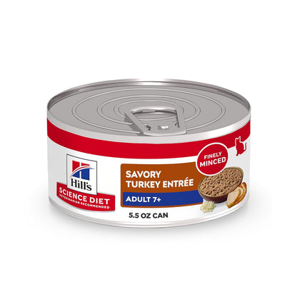 Croquetas Hill's Science Diet para gato senior 7+, sabor pollo - 156 g (Paquete de 24) - Lata gato