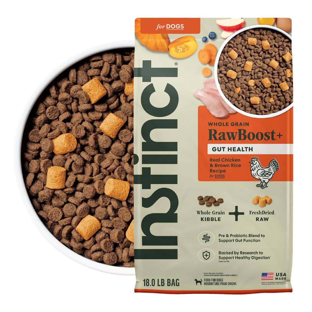 Instinct Raw Boost Gut Health Alimento Perro Pollo Salud Digestiva 18lb