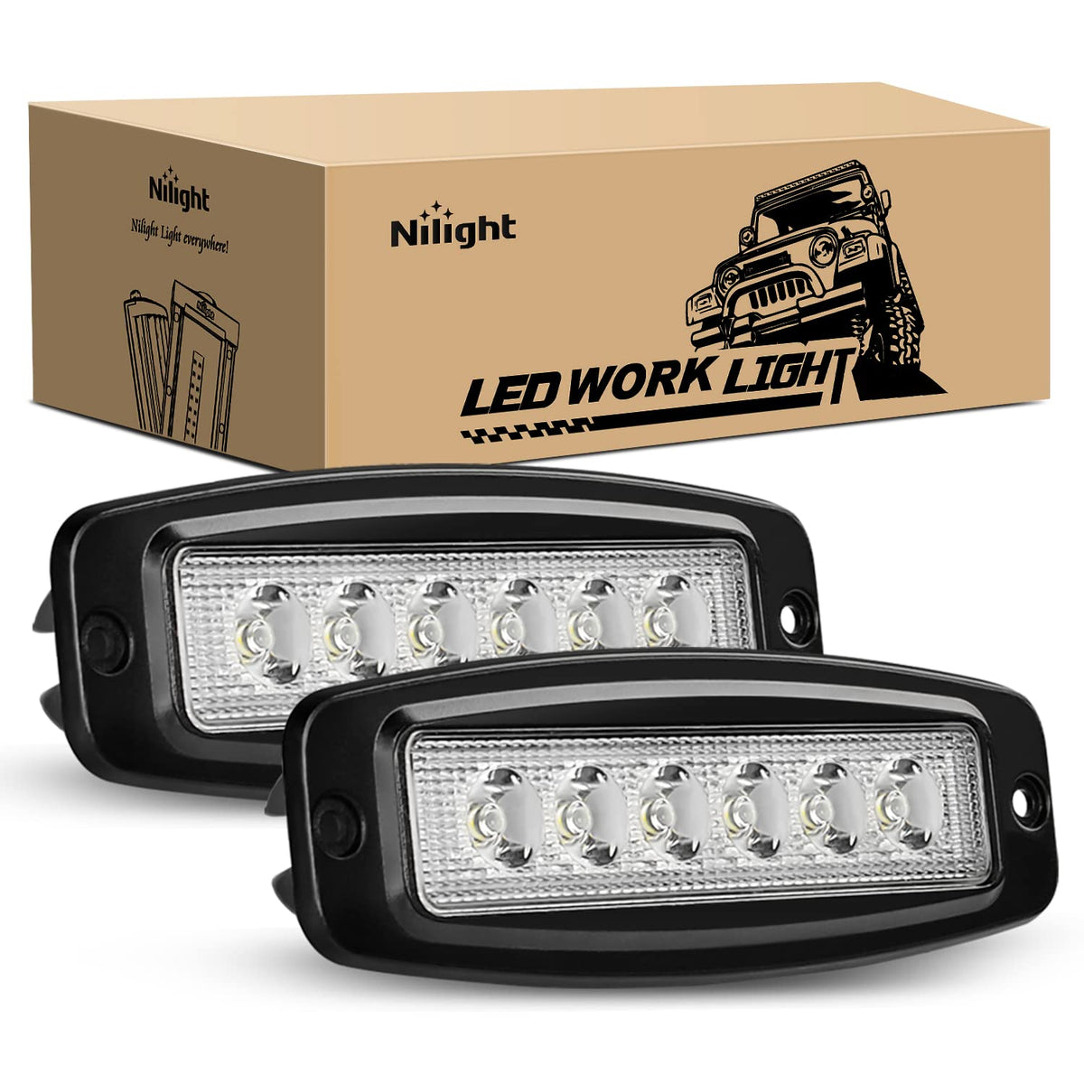 Nilight Barra de Luz LED Curvada 54 Pulgadas 312W 12V/24V Todoterreno - Led Pods