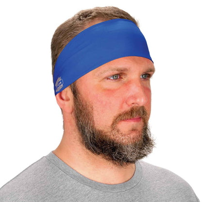Ergodyne Chill Its 6634 - Diademas Deportivas para Hombres y Mujeres - Azul