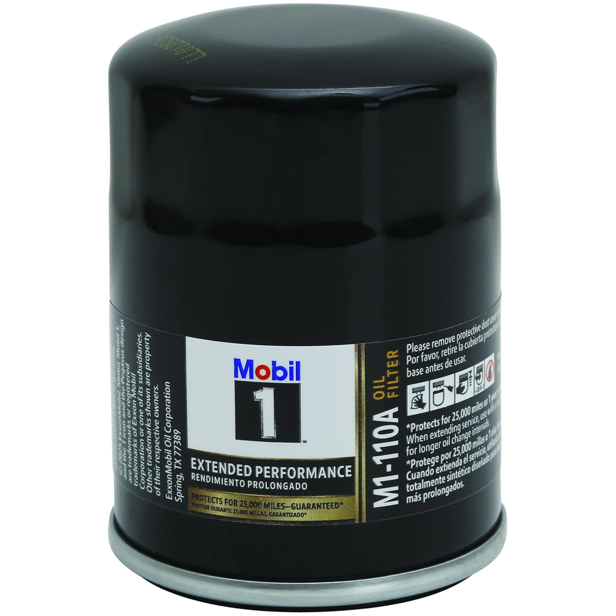 Mobil 1 M1-110 / M1-110A Filtro de Aceite de Alto Rendimiento, Paquete de 6 | Mezcla sintética, protección de alta eficiencia de 25.000 millas