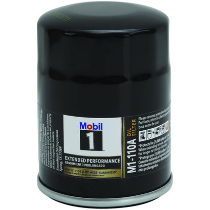 Mobil 1 M1-110 / M1-110A Filtro de Aceite de Alto Rendimiento, Paquete de 6 | Mezcla sintética, protección de alta eficiencia de 25.000 millas
