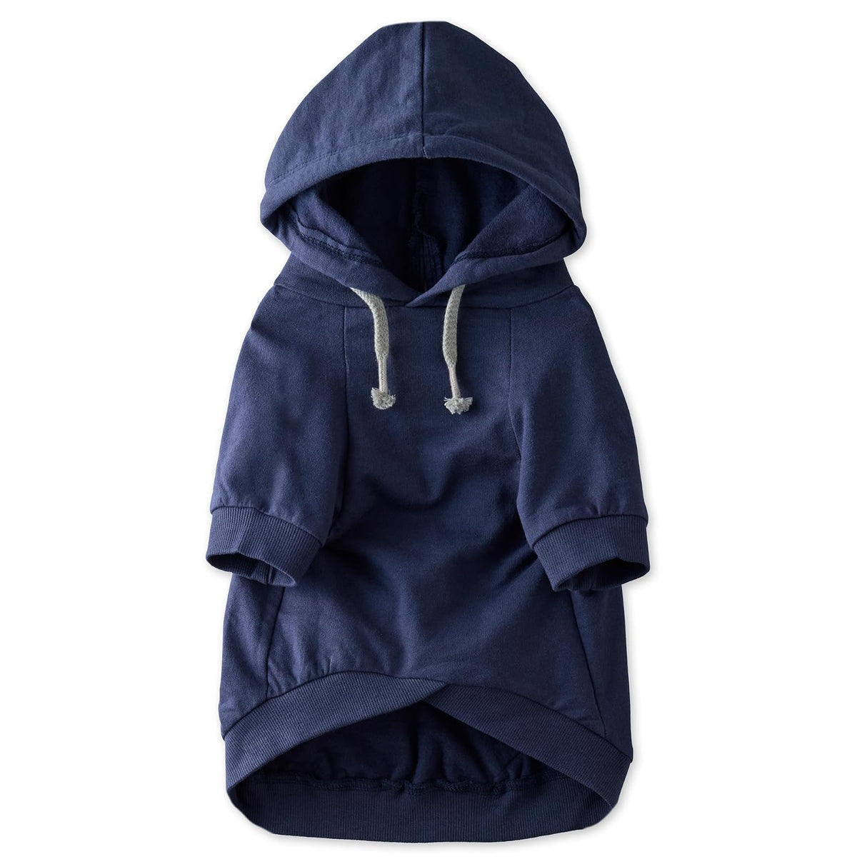 pet passion Rocky II - Sudadera con Capucha Extra cómoda, algodón orgánico y poliéster Reciclado para Perros pequeños, medianos, Grandes, Azul Marino, Talla M