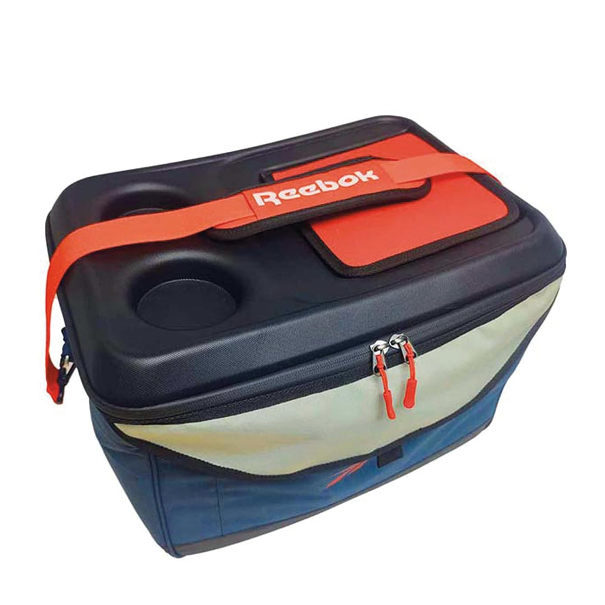 Reebok - Hielera, Capacidad de 50 latas, Edicion Glacier, Color Azul/Rojo