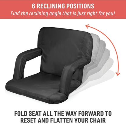 ONIVA - una Marca de Picnic Time - Asiento reclinable Ventura con Soporte Trasero, Asiento blanqueador