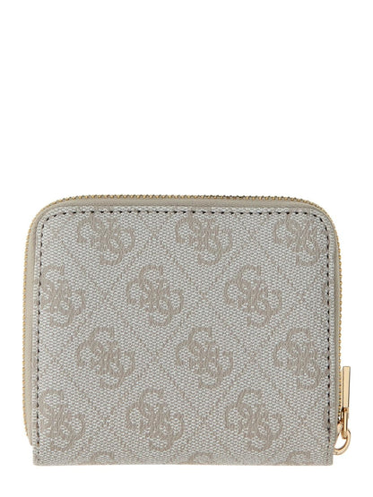 GUESS CARTERA LAUREL II SLG SMALL ZIP AROUND MUJER BLANCO ESTAMPADO SG7459137-BNN